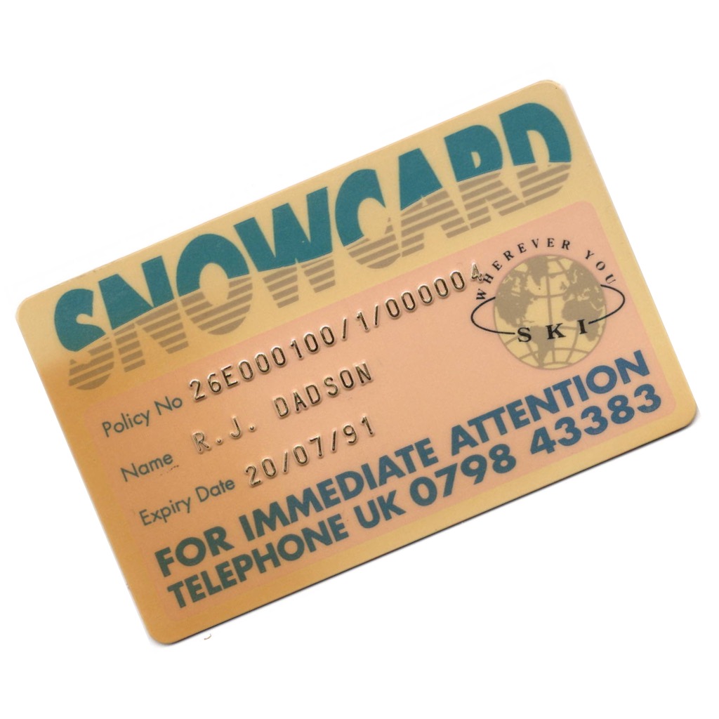The very first Snowcard 1990